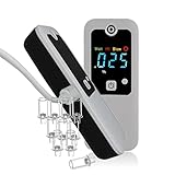 iBACheck Rechargeable Breathalyzer and Last 200 Test After Full Charged, 10 Memories and Visible at Night (Htn Blue)