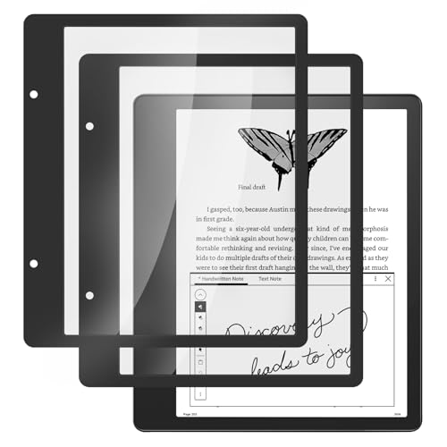 CoBak Paper Feel Writing Screen Protector for 10.2 Tablet Kindle Scribe Boox Note Air 3 TouchPad D10 - Anti-Glare HD Clarity 9H Tempered Glass - 2 Pack