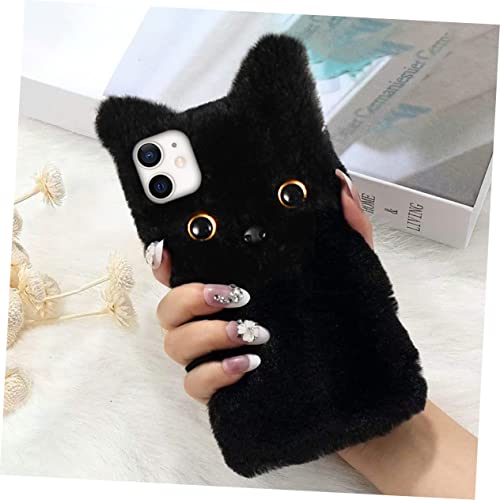 Coque chat douce anti-rayures OSALADI étui peluche chic pour Pro