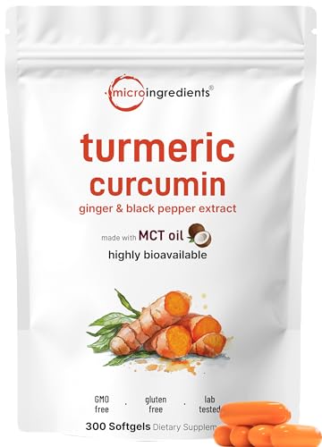 Turmeric Curcumin Supplement with Black Pepper & Ginger 3,000mg, 300