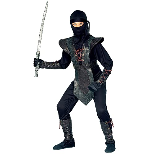W WIDMANN MILANO Party Fashion - Disfraz de ninja, samurái, guerrero de kung fu, luchador japonés, disfraces de carnaval para niños