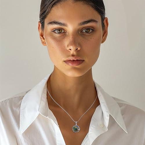 Gemstone Necklaces for Women Silver - Birthstone Necklace - Gothic Necklace Silver Jewelry for Women - Gemstone Jewelry Silver Necklaces for Women - Everyday Necklaces for Women2
