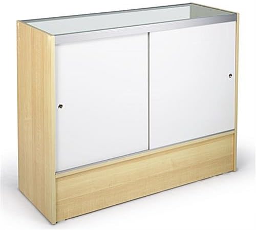 Miniatura 2 de Only Hanger - Escaparate de visión completa, 72 pulgadas de ancho, disponible en negro y arce (Maple, 48 pulgadas)