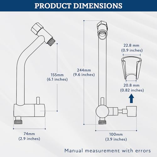 Image of G-Promise All Metal Shower Diverter with Low Handheld Holder, Pause Mode 3-Way Diverter Valve for Handheld and Fixed Shower Head, 4-Setting Universal Bathing System Replacement(6 Inch, Brushed Nickel)