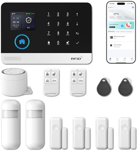 PGST Kit de Alarma antirrobo inalámbrico WiFi para el hogar, con ...