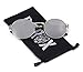 Produktbild Ro Rox Herren Damen Retro Steampunk Runde Sonnenbrille - Spiegel - Silber