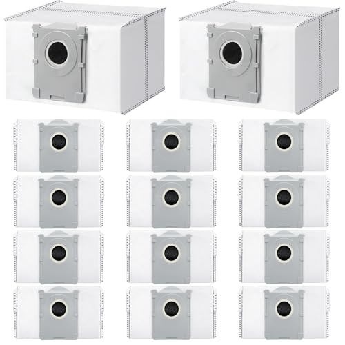 Image of 14Pcs Dust Bags,Compatible with Ecovacs Deebot X8 Pro Omni/T50 Pro Omni/T50 Max Pro Omni/T80 Omni/X9 Pro Omni/Yeedi S14 Plus Robot Vacuum,3.5L Liter Activated Carbon Vacuum Bags,Four-Layer Structure