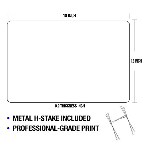 MuaToo Slow Children at Play Yellow Yard Sign, Warning Signs on Lawns, Sidewalks, Yards and Sriveways - with Metal Wire H-Stakes, Double-Sided Printing(Sign Size 9\" X 12\")