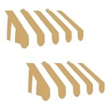 Beistle 3-D Gold and White Awning Wall Decoration, Set of 2, Versatile Cardboard Party Displays for Themed Events and Elegant Decorative Backdrops, 24.75” x 8.75”