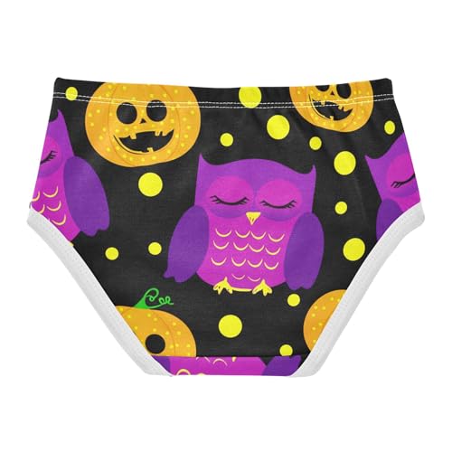 Animal Toddler Girls Underwear 2t Cotton Girl Panties Cute Cute Purple Owls Pumpkin Briefs Girls Undies2