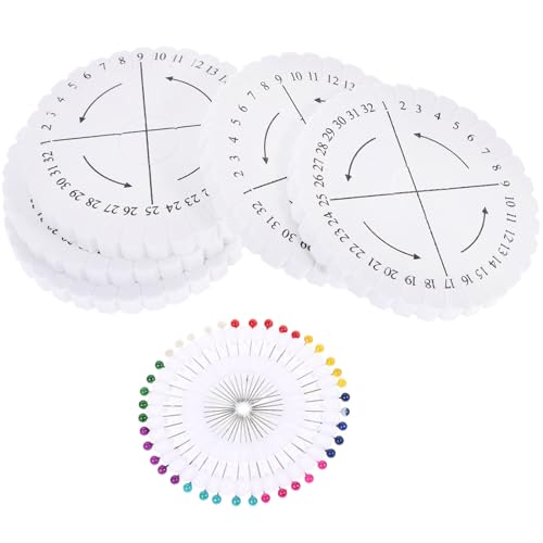 jojofuny 5pcs Kumihimo Disk: Japanese Braiding Disk Set with Positioning Pins - Weaving Plate Friendship Bracelet Disc for Beading Braided Cord Disc Jewelry Making Kit