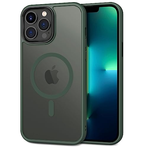 Image of CACOE Magnetic Case for iPhone 13 Pro 6.1 inch, Dark Green-1