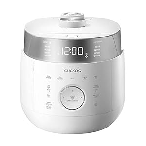 CUCKOO CRP-LHTR0609F | rice cooker 6 Cup (Uncooked) Twin Pressure Induction Heating Cooker | 16 Menu Options: High/Non-Pressure Steam & More, Stainless Steel Inner Pot, Made in Korea | White-Renewed