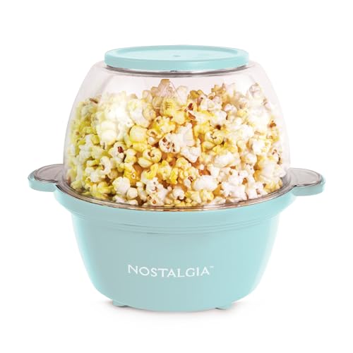La mejor selección de Maquina de Palomitas Oster para comprar online. 42 Nostalgia Electric - Máquina de palomitas de maíz para agitar – Capacidad de 2 cuartos – Tapa grande de doble propósito y tazón para servir – Ideal para regalos, noches...