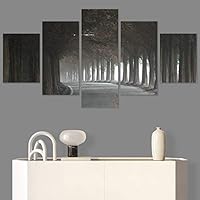 SIGNWIN 5 Panel Canvas Wall Art Modern Art Contemporary Country Dramatic Multicolor Photography Scenic for Home Decorations Ready to Hang - 60