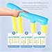 Reflective Drop Stick Challenge Game with Remote, Falling Reflex Drop Sticks Catching Game with 3 Adjustable Speeds, Hand Eye Coordination Reaction Time Training Toys for Kids (Blue - with Remote)