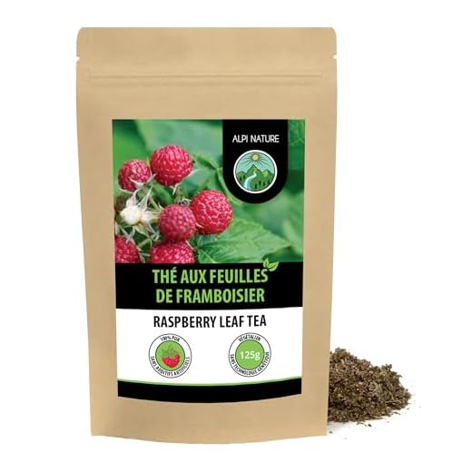 Feuilles de Framboisier Thé 125g par Alpi Nature, Thé en Vrac, Feuilles de Framboisier Séchées et Coupées
