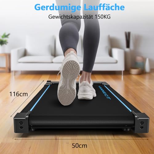 Walking Pad, 4 in 1 Laufband für Zuhause mit 9% Steigung, 1-10 km/h Walking Machine mit LED-Anzeige, Fernbedienung, 2,75HP Tragbares Laufband, Bis 150kg Belastbar, Keine Montage Erforderlich
