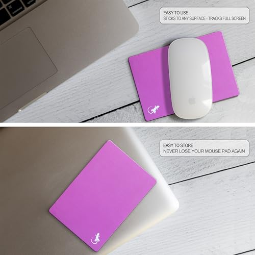 Tapis de souris adhésif rose pour ordinateur portable et webcam - 3