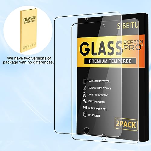 SIBEITU Screen Protector for iPad Mini 5/4th Generation, 9H HardnessTempered Glass Film Guard 7.9 inch (2 Pack)