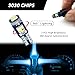 Damwot 74 Led Bulb Dash Lights Super Bright, T5 37 74 LED Bulb with Twist Lock Socket PC74 PC37, Dashboard Lights, Instrument Cluster Bulbs Kits,Pack of 20 (Ice Blue)