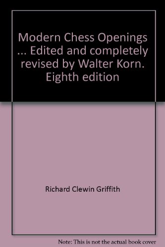 Modern Chess Openings B0014I2OIS Book Cover