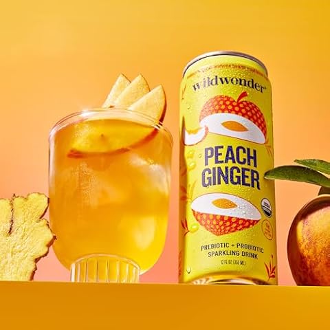 wildwonder Probiotic Juice Drink w/Gut Health Immunity, Digestion Support, 5g Fiber, Live Probiotics, Organic, Vegan, Low Sugar thumbnail