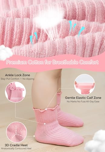 Image of Zando Infant Soft Tights Toddler Seamless Leggings Tights for Baby Girls Winter Knit Warm Newborn Pants Stockings