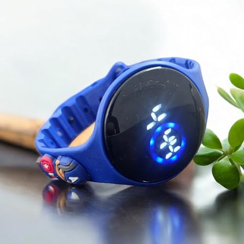Image of Waterproof Digital LED Slim Round and Square Touch Colourful Display Wrist Watch for Boys & Girl's Stylish Kids Birthday Gift Digital Watch Combo of 2 Watches