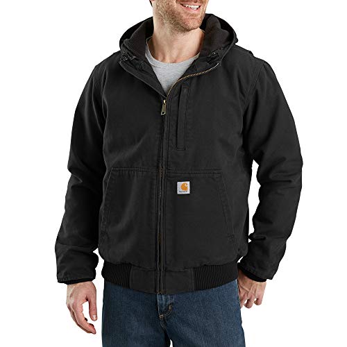 Carhartt Men's Big & Tall Full Swing Loose Fit Washed Duck Fleece-Lined Active Jacket