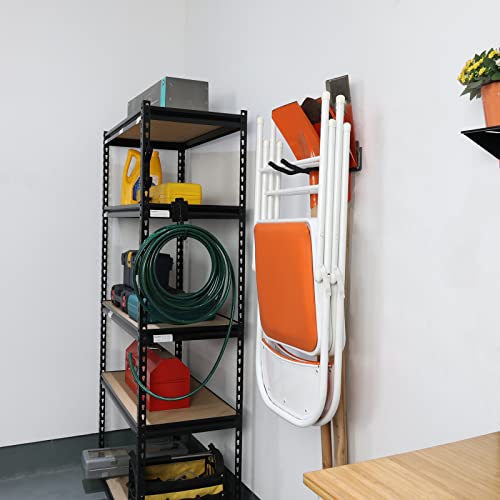 Qualstorage Garage Wall Mount Hooks 6 Pack Heavy Duty Steel Storage Organizer Utility Hanging System For Ladder,Tire,Folding Chair And Garden Tools #TOP6