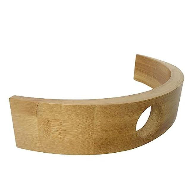 Single Wine Bottle Holder, Natural Bamboo Personalized Wine Rack,Self Balancing Display Wine Rack On Tabletop, Cabinet Etc