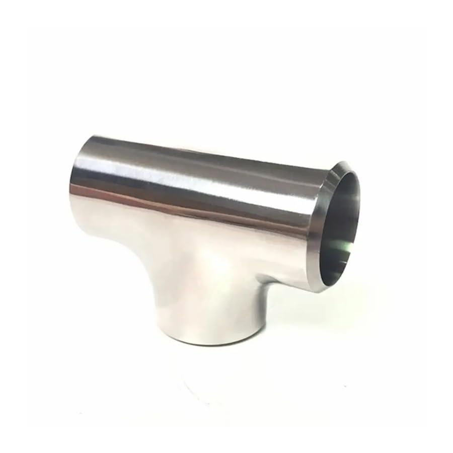 45mm 1.75" Pipe OD Butt Thicken 3mm Tee 3 Way Splitter SUS 304 Stainless Steel Fitting Spliter Homebrew Beer Wine