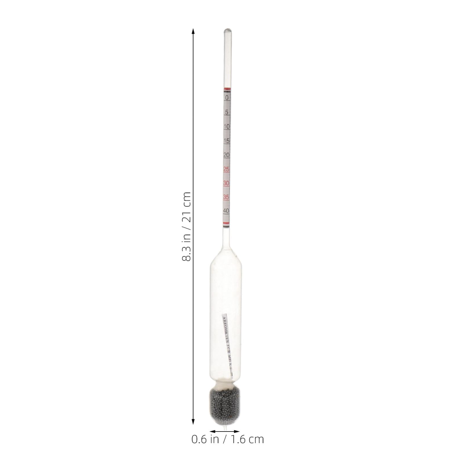 VICASKY 2pcs High Precision Hydrometer Accurate Density for Cow Goat Fast Measurement for Dairy Composition Analysis