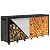 Arc Rack 8 FT Firewood Rack Cover, Wood Pile Cover is Designed w/Beautiful Stacked Wood Printed Image. The Cover for Wood Rack will Bring Back the Curb Appeal to Outside Landscape.