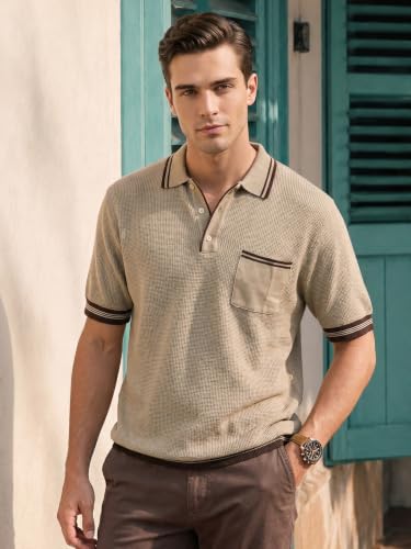 Image of Veirdo Printed Flatknit Polo T-Shirt for Men with Half Sleeves and Collared Neck, Suitable for Office Casuals, Travel, Comfortable Everyday wear, (S to 2XL)