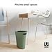 Umbra Skinny, Spruce Sleek & Stylish Bathroom Trash, Small Garbage Can, Wastebasket for Narrow Spaces at Home or Office, 2 Gallon Capacity, Single Pack - 082610-1095