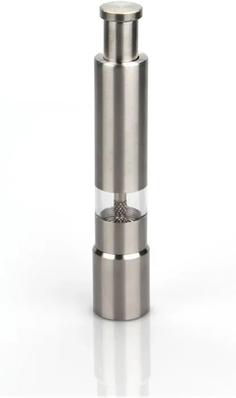 New Stainless Steel Thumb Push Spice Sauce Grinder Efficient Suitable Various Spices Such As Pepper And Salt