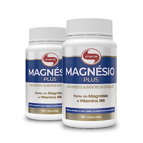 Kit 2 Magnésio Plus Vitafor 90 Cápsulas