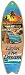(SJT96238) Livin' the dream (beach image) 5" x 16" Surfboard Wood Plaque featuring the artwork of Michael Messina