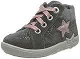 Leichte, flexible Laufsohle Superfit Baby Mädchen STARLIGHT Lauflernschuh, Grau/Rosa 2000, 25 EU