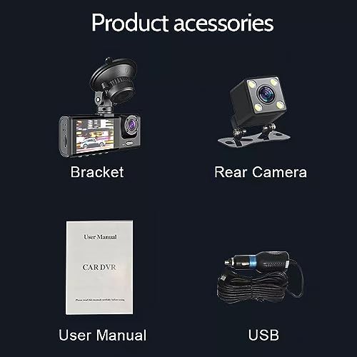 Shkalacar 3 Channel Dash Cam WIFI