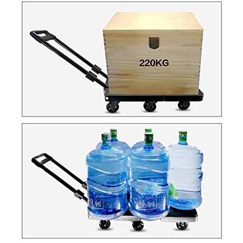 Carretilla plegable multifuncional 220kg 7 ruedas miniatura 7