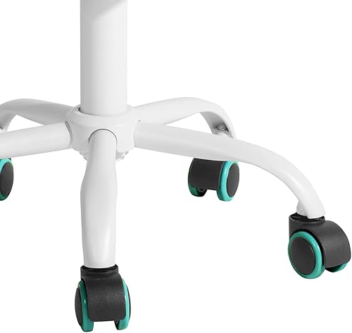 Miniatura 32 de FurnitureR Silla de trabajo de escritura para adolescentes, niños y niñas, ruedas giratorias de 360 grados, asiento de tela suave, respaldo F-aqua,C