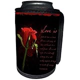 3dRose Boehm Graphics Poetry - Love is - Can Cooler Bottle Wrap (cc_20894_1)