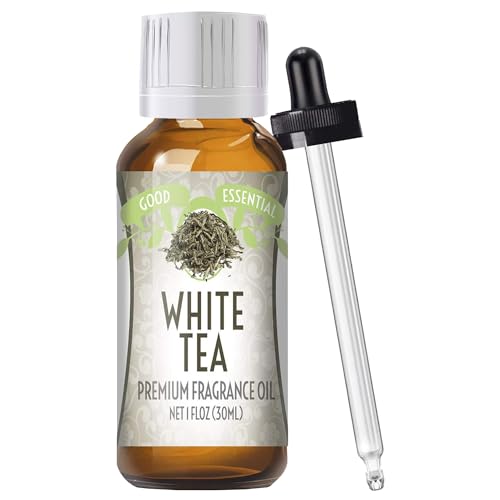 Image of Good Essential Professional White Tea Fragrance Oil 30ml (1 fl oz) for Candles, Soaps, Lotions, Perfumes, Diffusers - White Tea Scented Oil for Soap & Candle Making