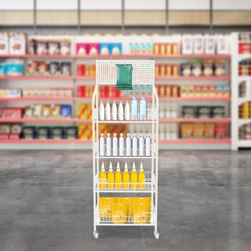 Estante de exhibición minorista para organizar pasillos de supermercados y tiendas de barrio