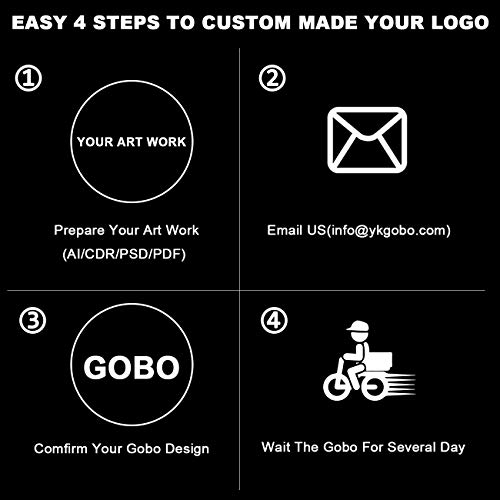 Led Logo Gobo Projector With Manual Zoom Dj Effect Light Custom Gobos For Company Restaurant Store Wedding Advertising Indoor Use #TOP1