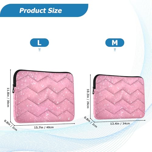Funda para portátil Maunzc 15-16 pulgadas rosa brillo miniatura 2
