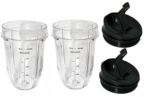 Vasos de repuesto Blendin 18oz con tapa a prueba de derrames miniatura 7
